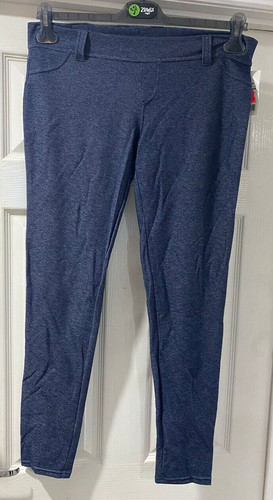 Ladies girls blue jeggings - blue,