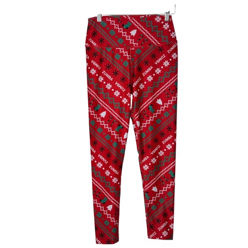 Zumba leggings medium - medium, red