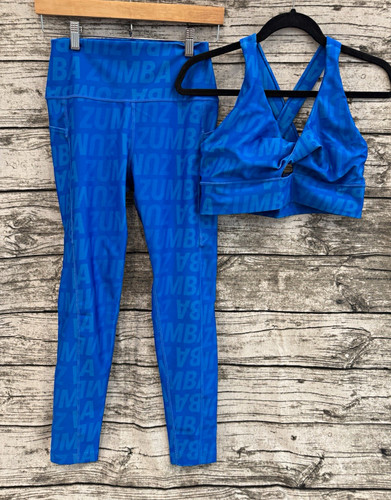Zumba wear blue logo 2pc - wear, set